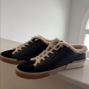 Dolce Vita Black and Cream Sneakers